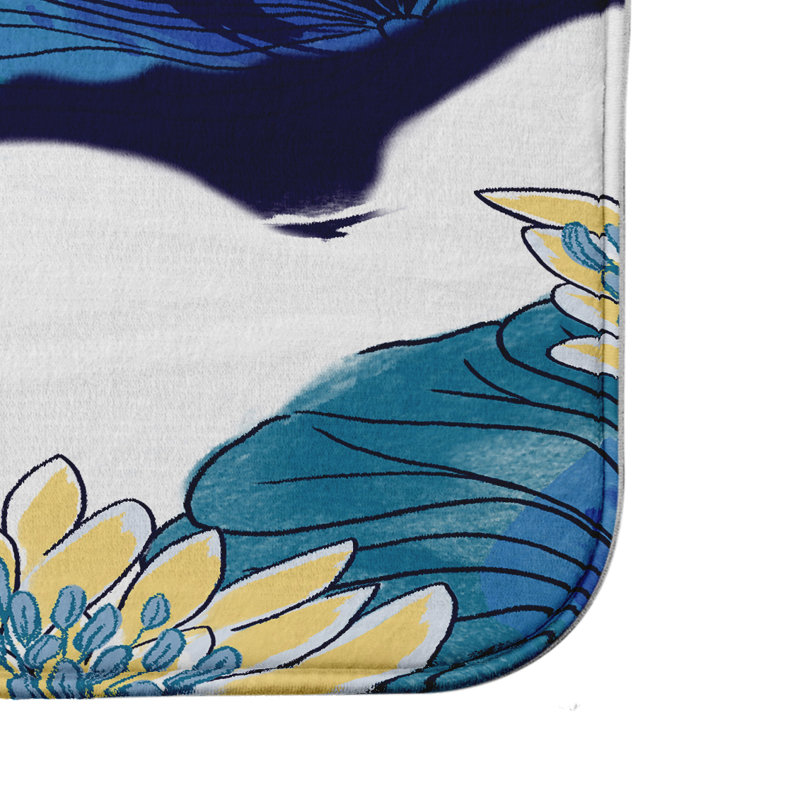 Tapis de bain Lucious, Bleu sarcelle, H 18 po x L 30 po
