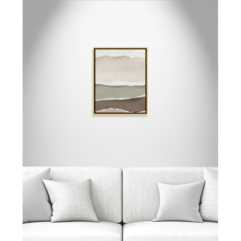 Torn Whispers I Print by Emma Peal, 21.5" H x 17.5" W, Gold Floater