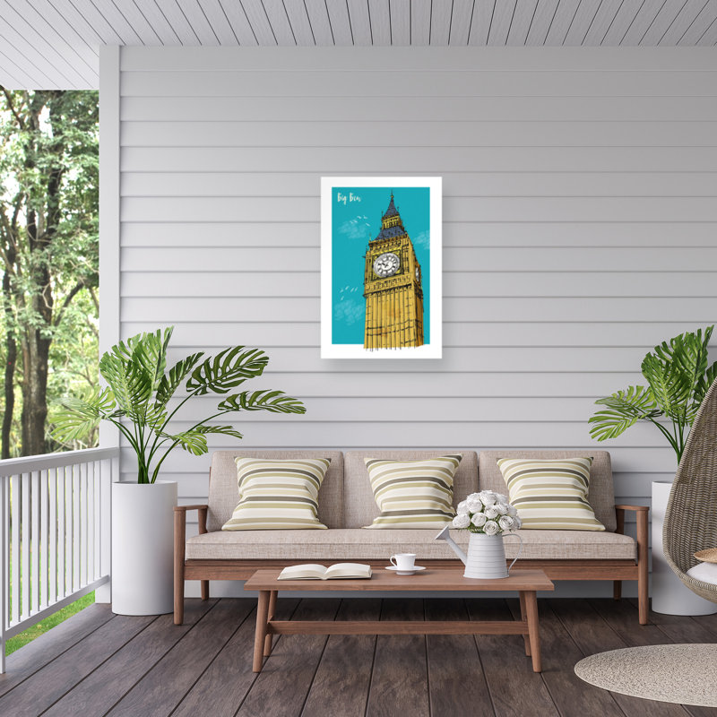 Illustration de Big Ben, Bololog Jill, blanc, H 32 po x l 22 po