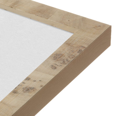 Medium Width Burlwood Solid Wood Matte Picture Frame