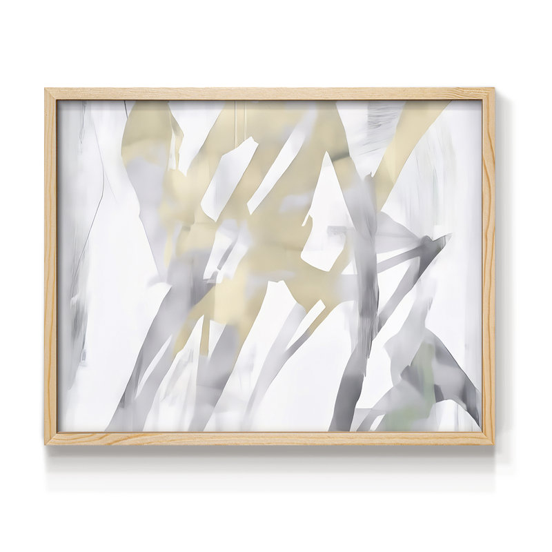 Abstrait, série Lxxi, reproduction encadrée, H 8 po x l 10 po, Naturel