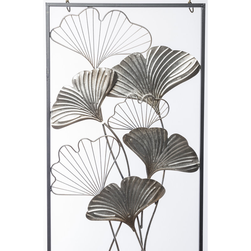 Glam Wall Decor on Metal, Matt Brushed Nickel