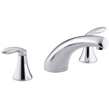 Coralais Deck Mount Roman Tub Faucet Trim with Lever Handles