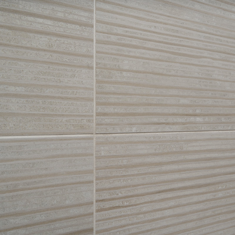 Limestone Look Semi-Polished Porcelain Floor And Wall Tile, Deco White