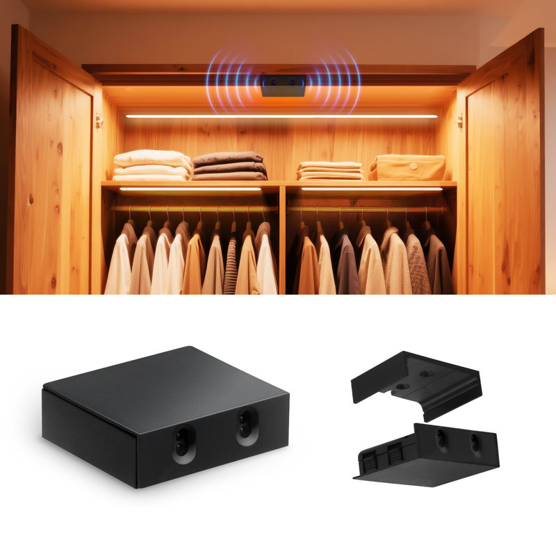 Interrupteur sans fil à détecteur de mouvement Ir - 12V 3A, activé par la porte avec connecteur Jst pour garde-robe / bande à DEL / sous l'armoire