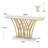 Schubert Gold Console Table with Faux Top-506084631