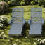Fauteuils de patio durables en PEHD, conception moderne réglable pour une utilisation extérieure