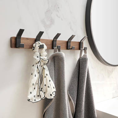 Shop for Outlet 129854 Coat Rack, 10-Inch, Wall Mounted Coat Rack with 3  Decorative Hooks, Satin Nickel and White - All the people - online