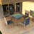 Kaneb Wicker Patio Dining Set with Square Table , Cushions Included-1238269934-1333209758-1333209750