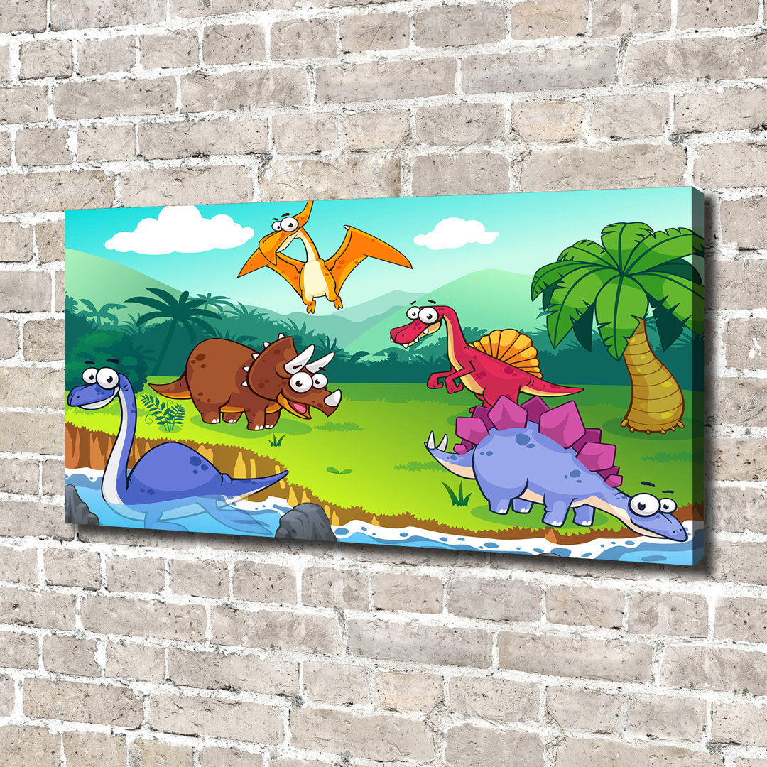 Dinosaurier - Kunstdrucke auf Leinwand - Wrapped Canvas