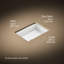 Lavabo de salle de bain rectangulaire encastrable 19 13/16 po Claude by Studio McGee-128982023