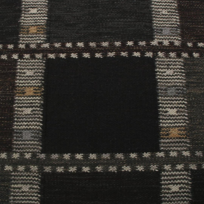 Rug & Kilim’S Custom Scandinavian Rug Design With Geometric Patterns, Recatangle 12' x 18'