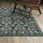 Adela Bordered Floral Traditional Blue/Multi Area Rug-2102394643