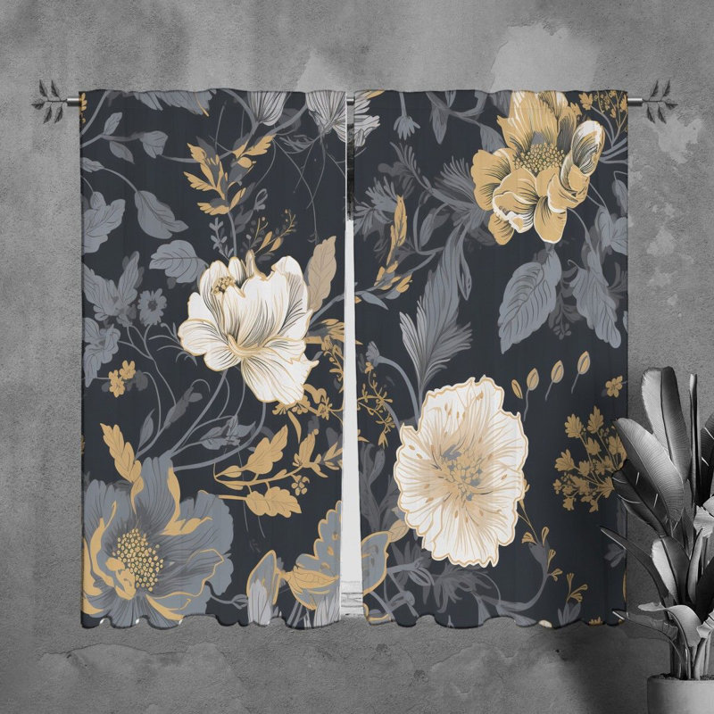 Rideau en polyester Lemcke, L 40 po x L 61 po