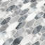 Selara Hexagon 12 in. x 14 in. Natural Stone Metal Blend Mosaic Wall Tile