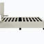 Grand lit plateforme tapissier avec grande tête de lit, mobilier de chambre à coucher, velours, beige-2089771935-2089771938