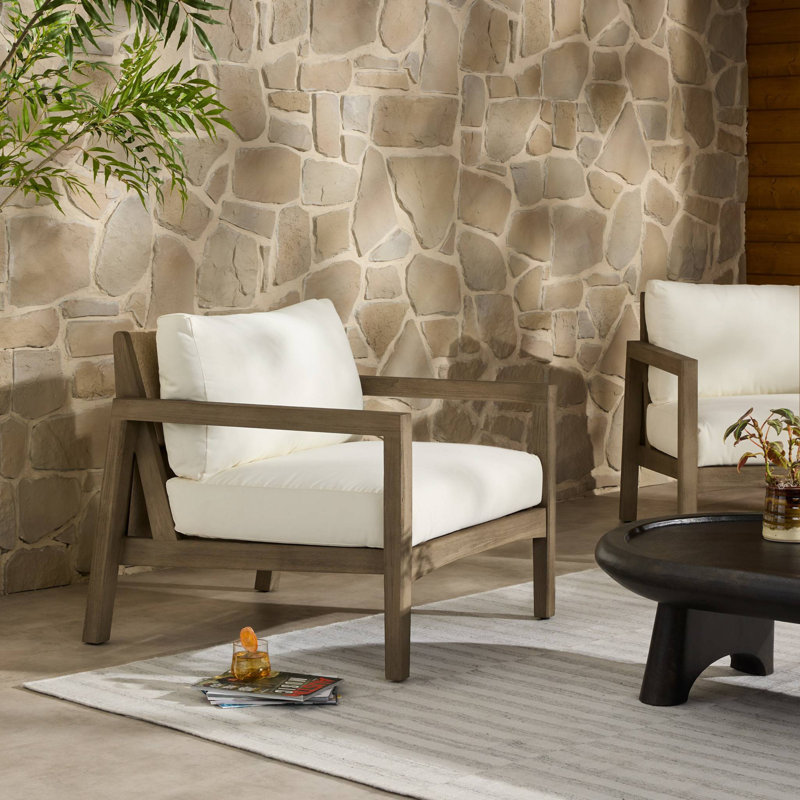 Nilson Outdoor Teak Lounge Chair