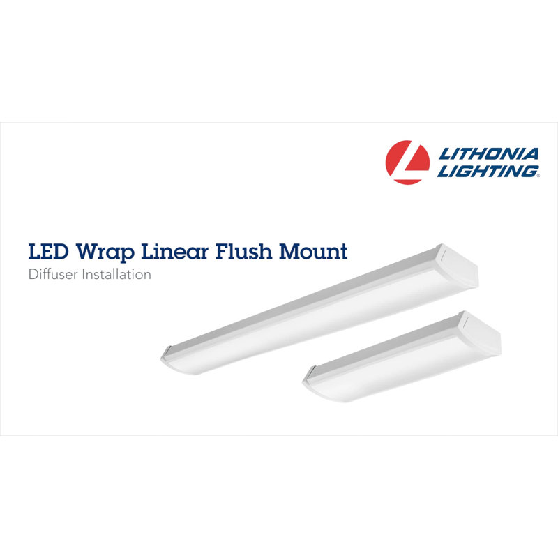 Sleek White LED Flush Mount Ceiling Light for Indoor Use
