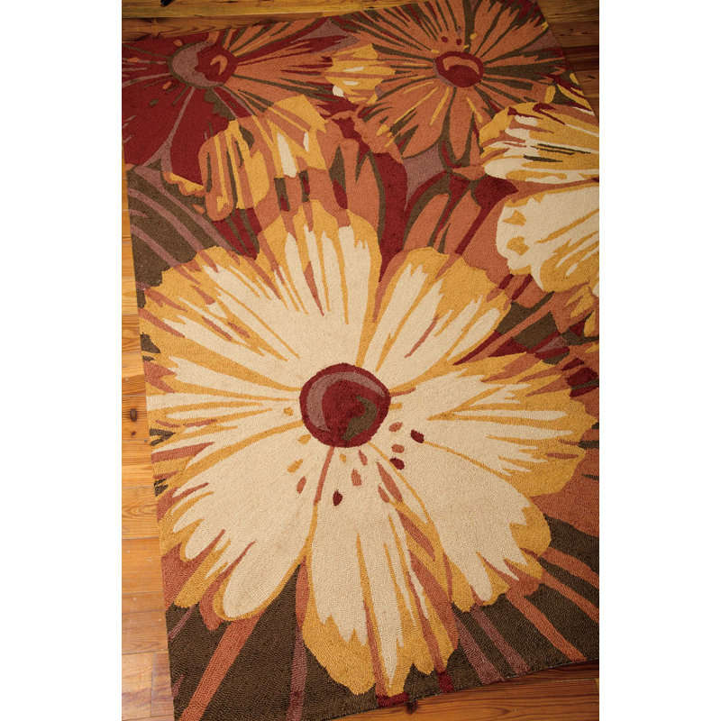 Lupe Floral Indoor Rug, Rectangle 3'6" x 5'6"