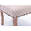 Chaise à oreilles capitonnée Adavia de couleur crème, chaise de salle à manger, chaise de salle à manger, chaise de cuisine, chaise d'appoint