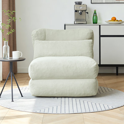 Cloud Foldable Sleeper Chair, Corduroy Washable Cover High-density Foam