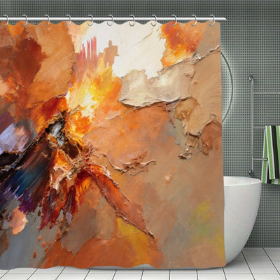 Rideaux de douche Abstract Texture Art, 71 po x 71 po