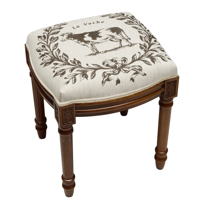 Kimbrel Solid Wood Accent Stool