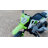 12V Kids Electric Ride-On Motorcycle, Training Wheels, Spring Suspension, Twist-Grip Throttle, LED Lights & Music, Ideal for 3-5 Years Old, Green, Birthday and Christmas Gift