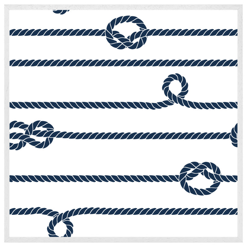 Curley Rope - Single Picture Frame Print, Black Framed, 51cm H x 51cm W x 4cm D