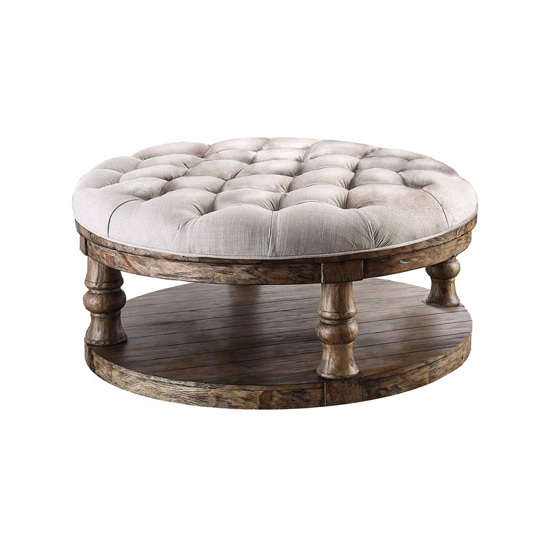 Coffee Table, 20" H x 48" W x 48" D, Brown