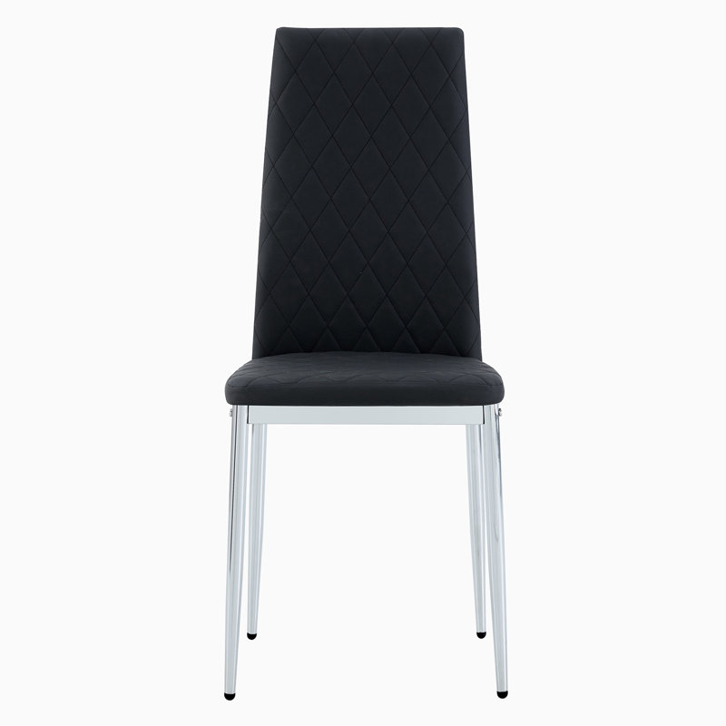 Chaise de travail en similicuir, Noir