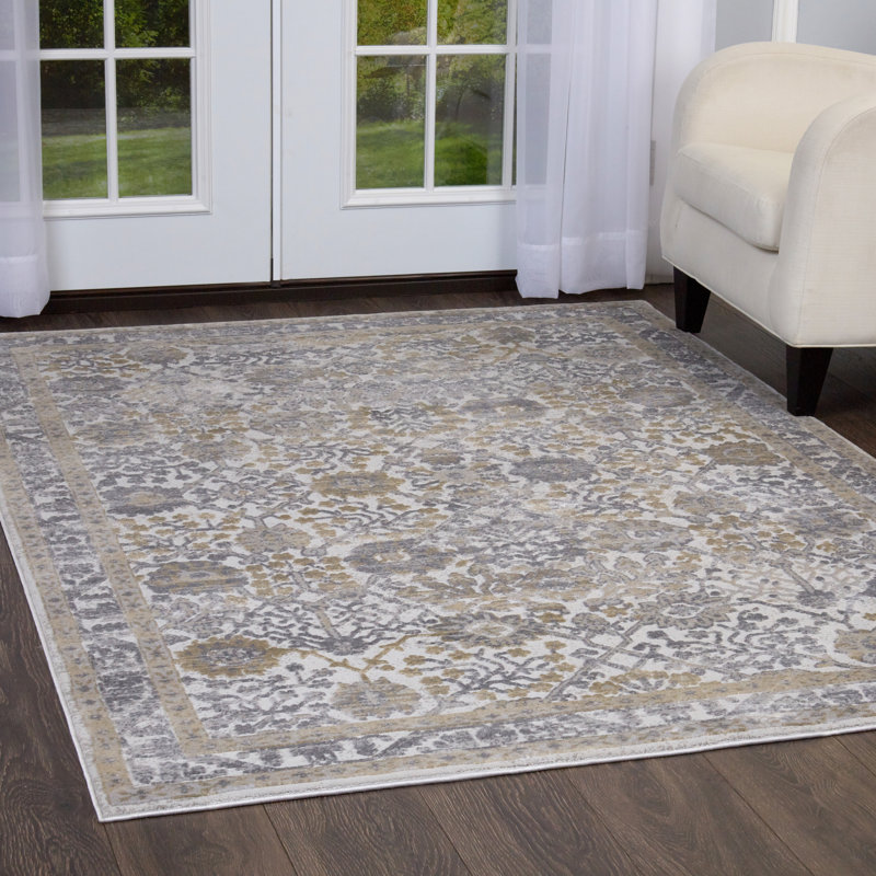 Tapis gris Nicole Nicole Performance de Nicole Miller, Rectangle 5 pi 3 po x 7 pi 2 po