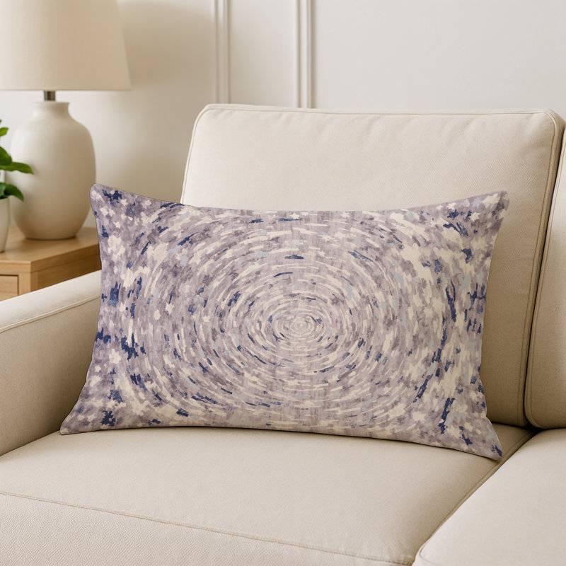 Coussin décoratif intérieur et extérieur Modern, Gris abstrait 42, Rectangle H 18 po x l 25 po