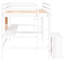 Lit mezzanine blanc avec bureau et tablettes - Maximisez l'espace de rangement-824154477-824154479