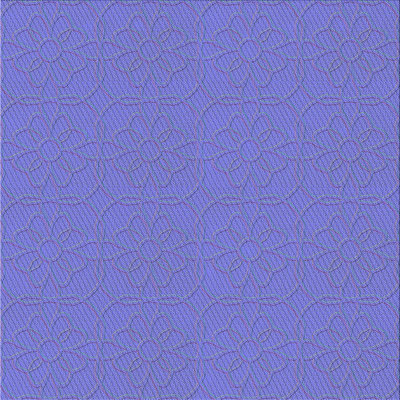Tapis bleu Deatrich