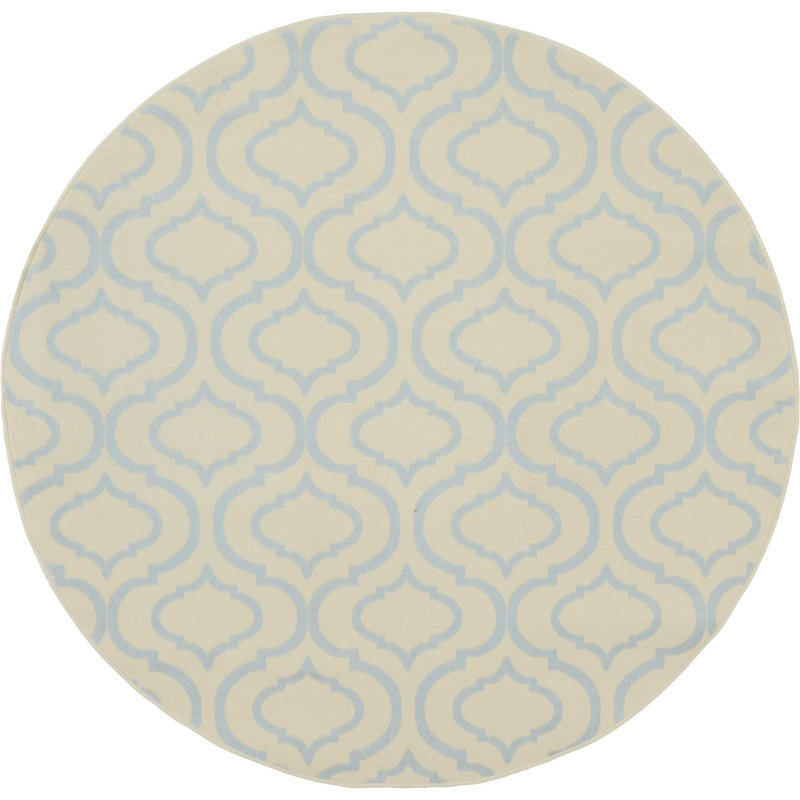 Kardinya Geometric Indoor Rug, Round 5'3"
