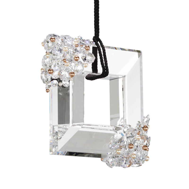 Eva 1 - Light LED Pendant, Polished Chrome/Black Rope
