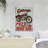 A Motorcycle - Garage Pich A Direction And Ride - 1 Piece Rectangle Graphic Art Print On Wrapped Canvas-2060993501