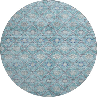 Premium Machine Washable Xamiera AMF1858 Lattice Rug