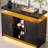 LED Lights Coffee Bar Cabinet with Storage, Sideboard Buffet Cabinet with Charging Station-2067530925
