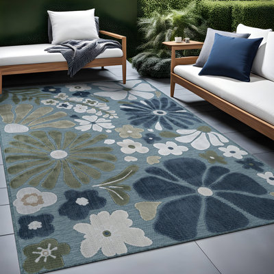 Tapis floral d'intérieur pour l'extérieur