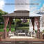 12 pi. L 10 pi. D Pavillon de jardin en aluminium