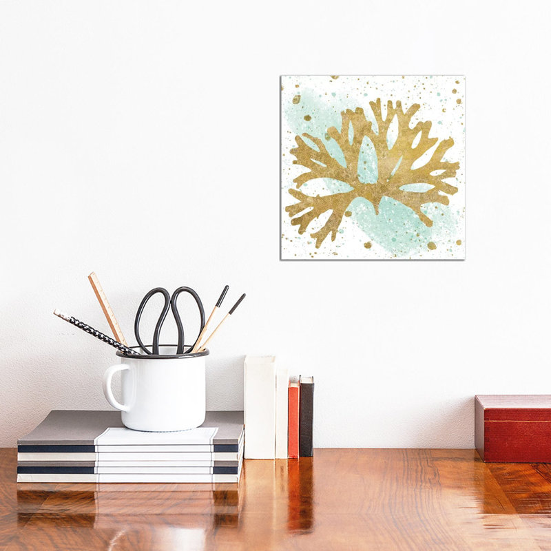 Sea Life Splash I by Wild Apple Portfolio - Wrapped Canvas Painting, 30.48 cm H x 30.48 cm W
