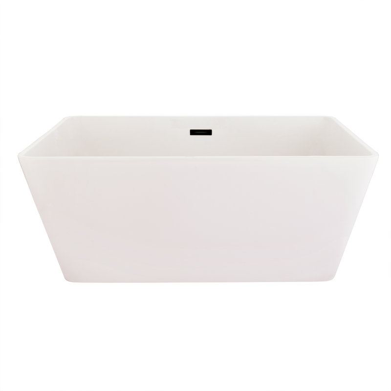 51.2'' White Acrylic Freestanding Soaking Bathtub