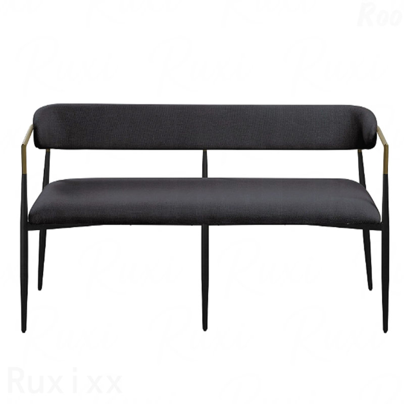 Banc - Siège rembourré en tissu chenille