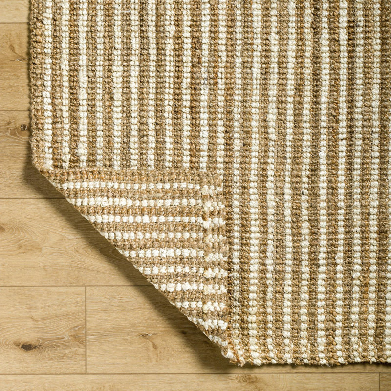 Berthalee Natural Fibers Striped Indoor Rug, Square 8'