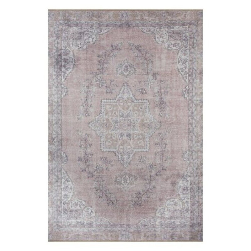 Premium Machine Washable Carpet, 4.6 x 6.2 Feet, 100% Polyester, 1850 g/m² | Pile Height: 0.2 Inches | Eco-Friendly Recycled Poly Cotton Underside | Perfect for Living Room, Bedroom, and High-Traffic Areas