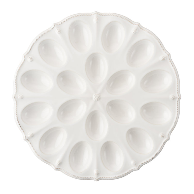 Berry & Thread 13" Deviled Egg Platter - Whitewash