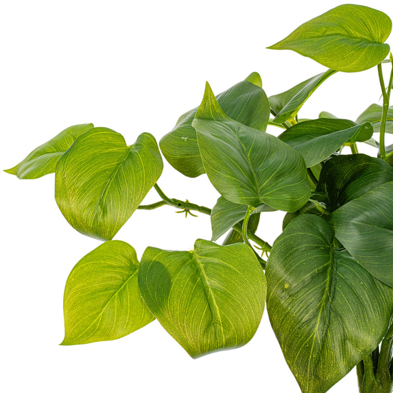 14" Green Artificial Pothos Bush, 2 Per Bag