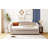 Elegant Velvet Upholstered Twin Daybed with Two Storage Drawers, Wood Slats, and Durable Frame for Modern Homes-165296368